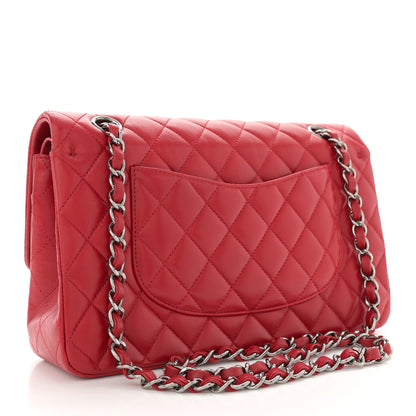 Chanel Lambskin Quilted Medium Double Flap Red 2 of 13