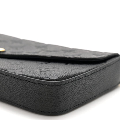 Louis Vuitton Empreinte Pochette Felicie Chain Wallet Black 11 of 12