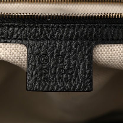 Gucci Pebbled Calfskin Large Soho Top Handle Satchel Black 6 of 10