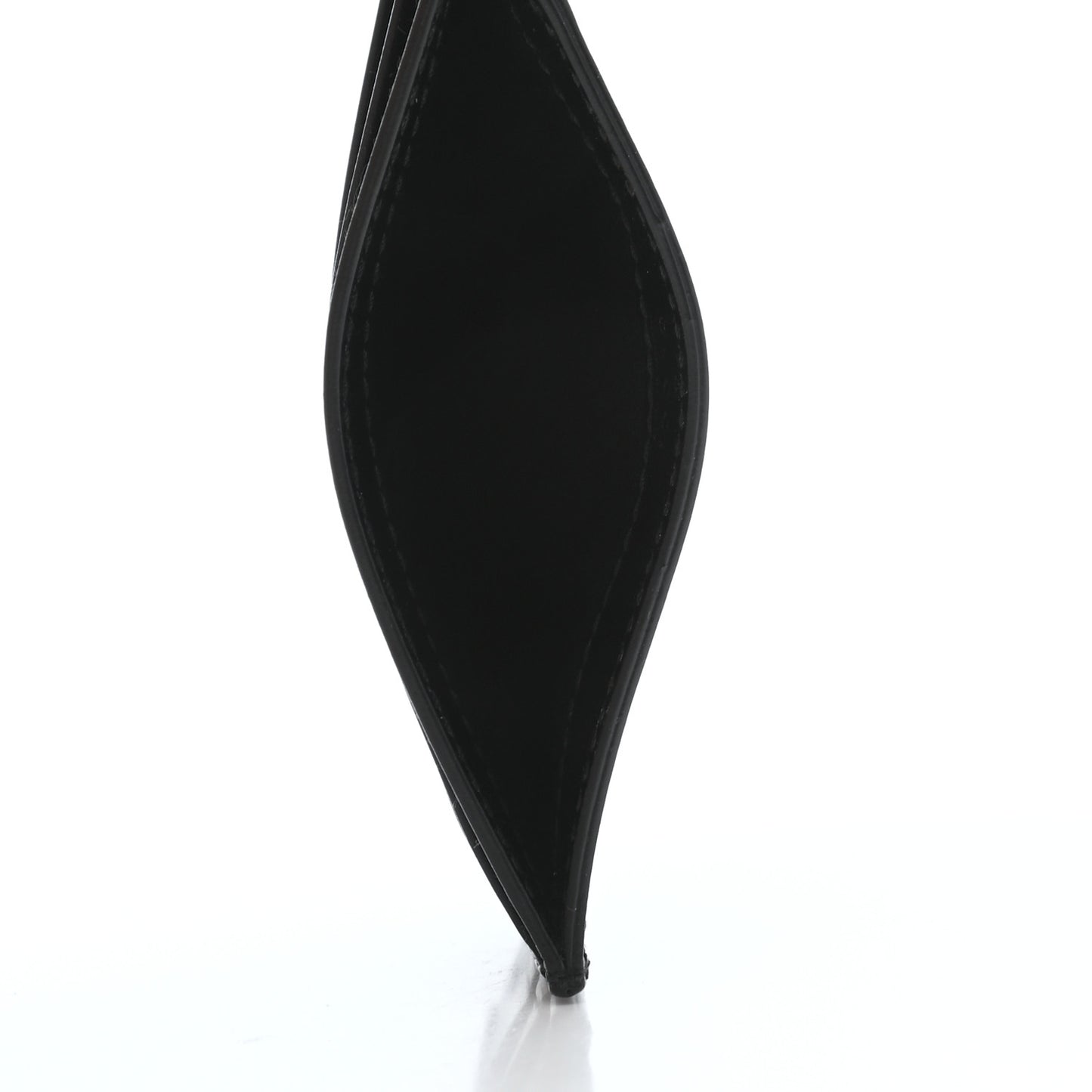 Calfskin GG Card Holder Black