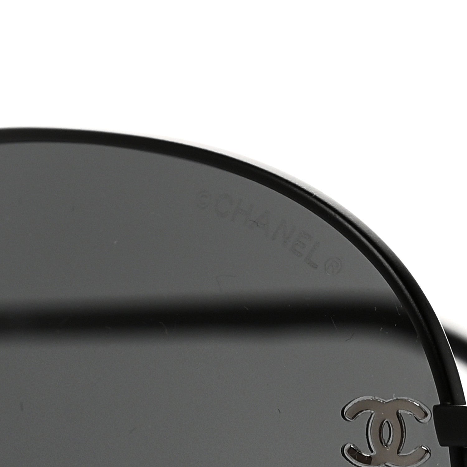 Chanel Metal Aviator CC Sunglasses 4189-T-Q Black 7 of 7