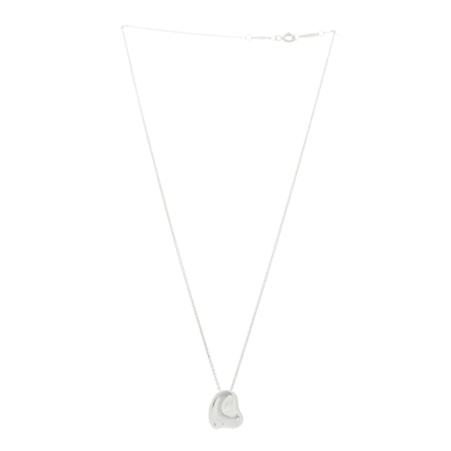Sterling Silver Elsa Peretti Full Heart Pendant Necklace