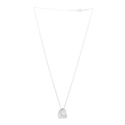 Tiffany Sterling Silver Elsa Peretti Full Heart Pendant Necklace 3 of 5