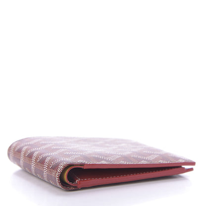 Goyard Goyardine Saint Florentin Bi-Fold Wallet Burgundy 4 of 10