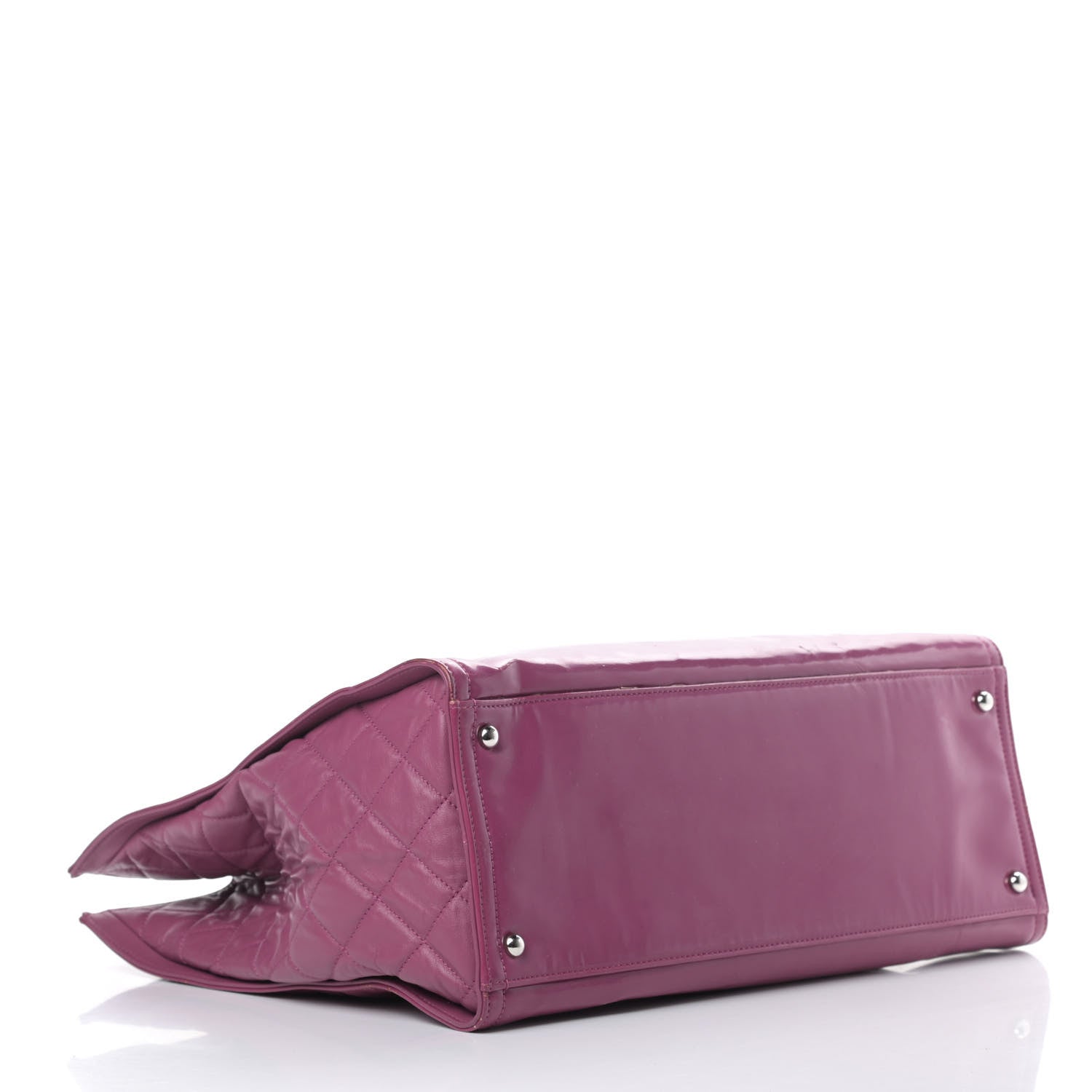 Chanel Vinyl Lipstick Tote Purple 4 of 20