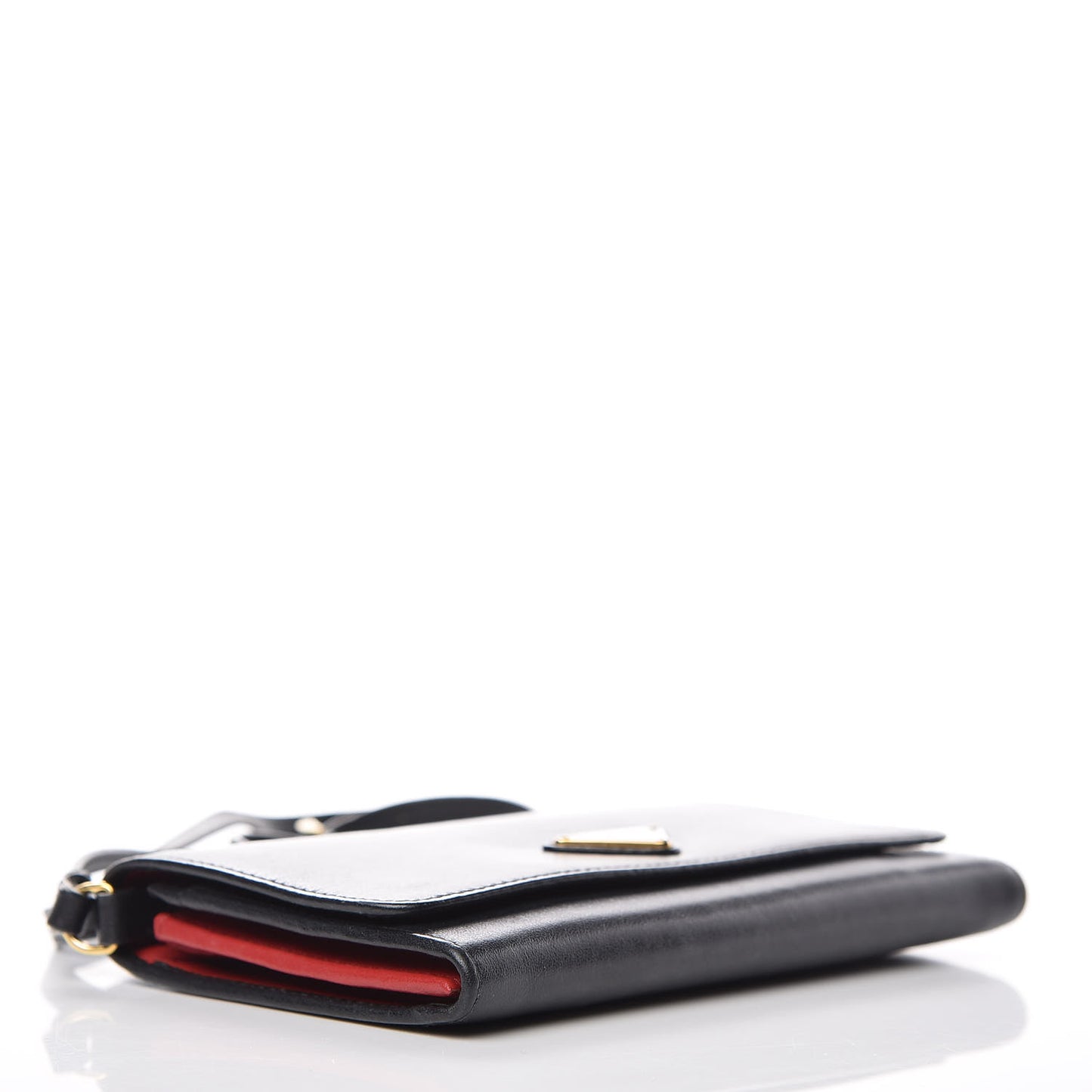 Soft Calf Crossbody Wallet Black Fuoco