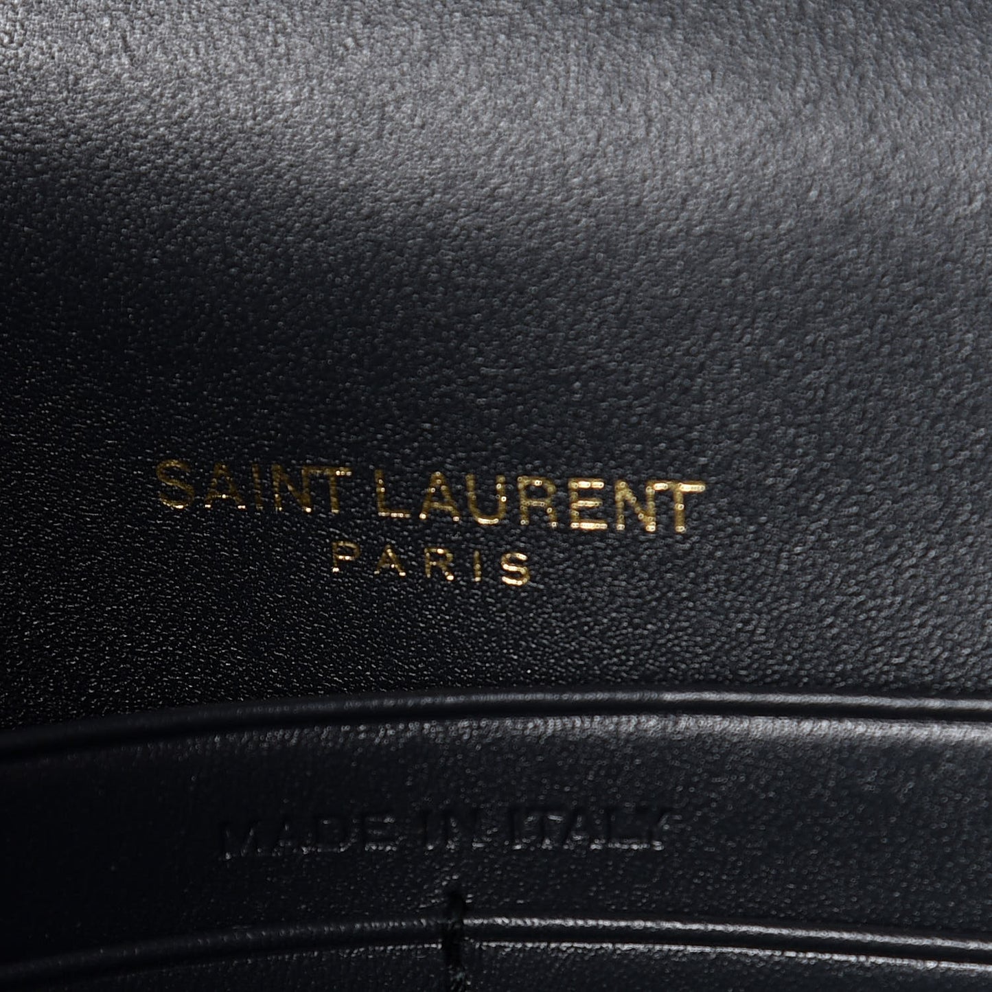 Smooth Calfskin Classic Monogram Kate Tassel Chain Wallet Dark Leaf
