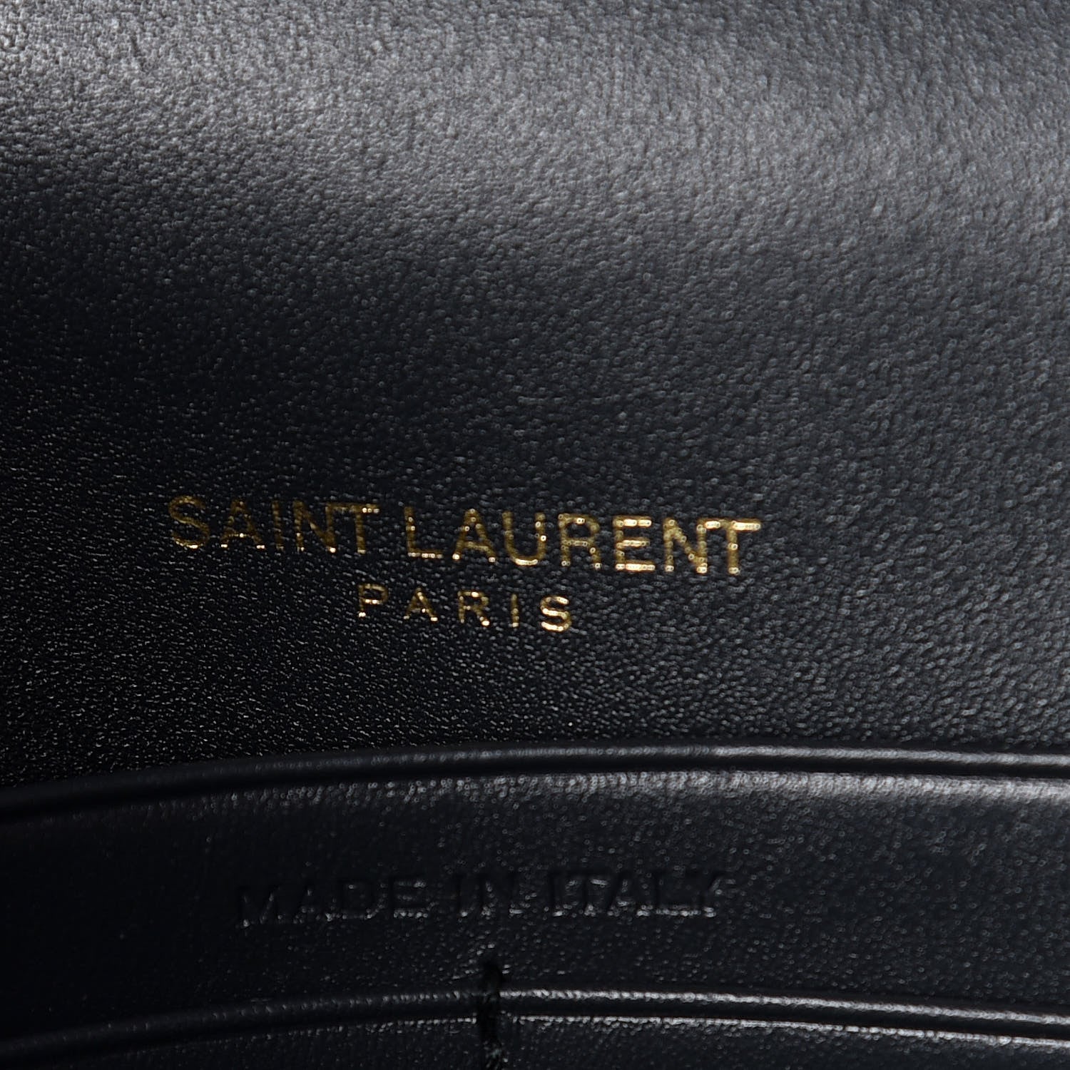 Saint Laurent Smooth Calfskin Classic Monogram Kate Tassel Chain Wallet Dark Leaf 7 of 10