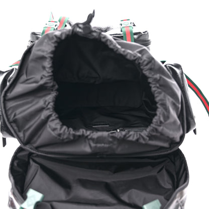 Gucci GG Crystal Monogram Web Backpack Black 5 of 10