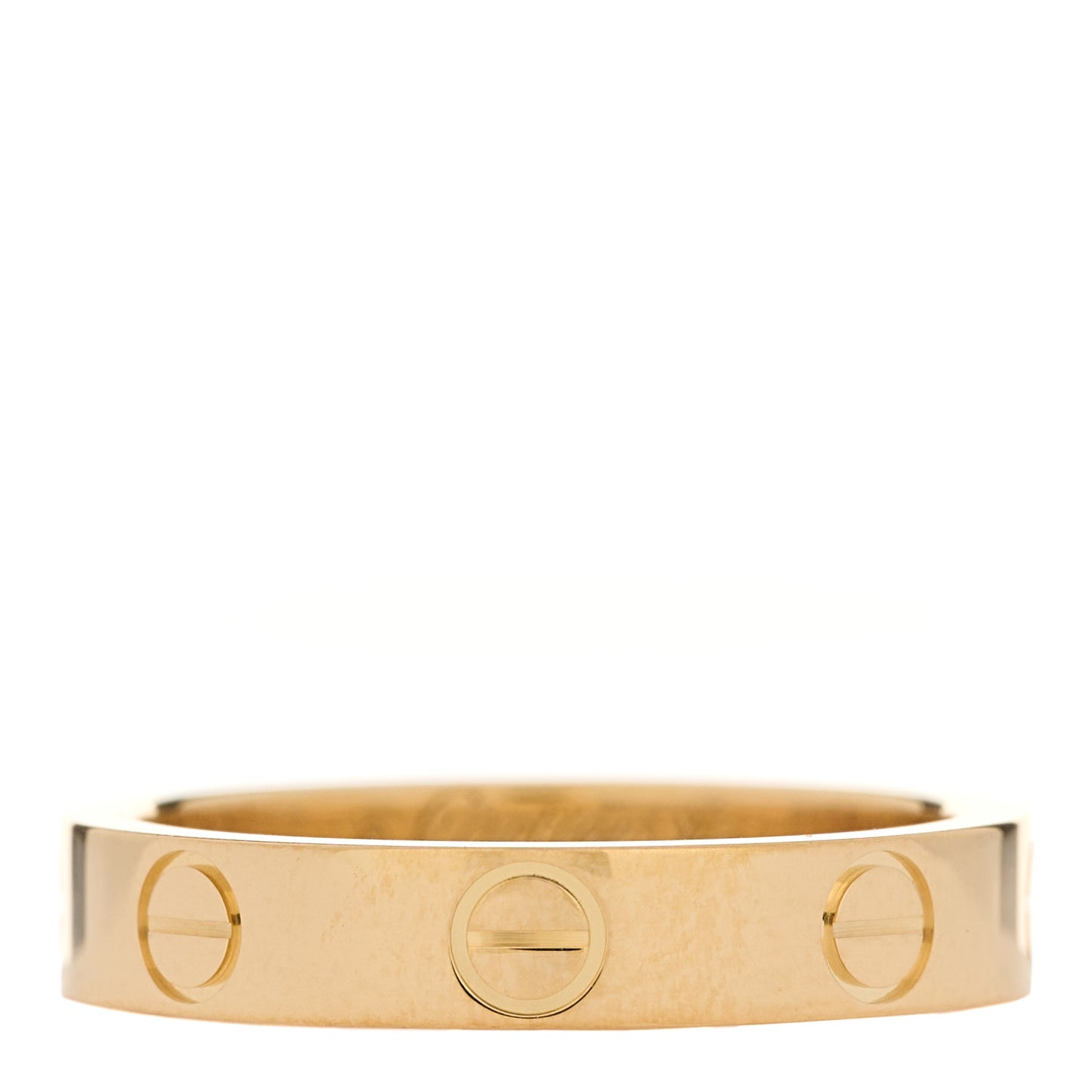 18K Yellow Gold 3.5mm LOVE Wedding Band Ring 49 4.75