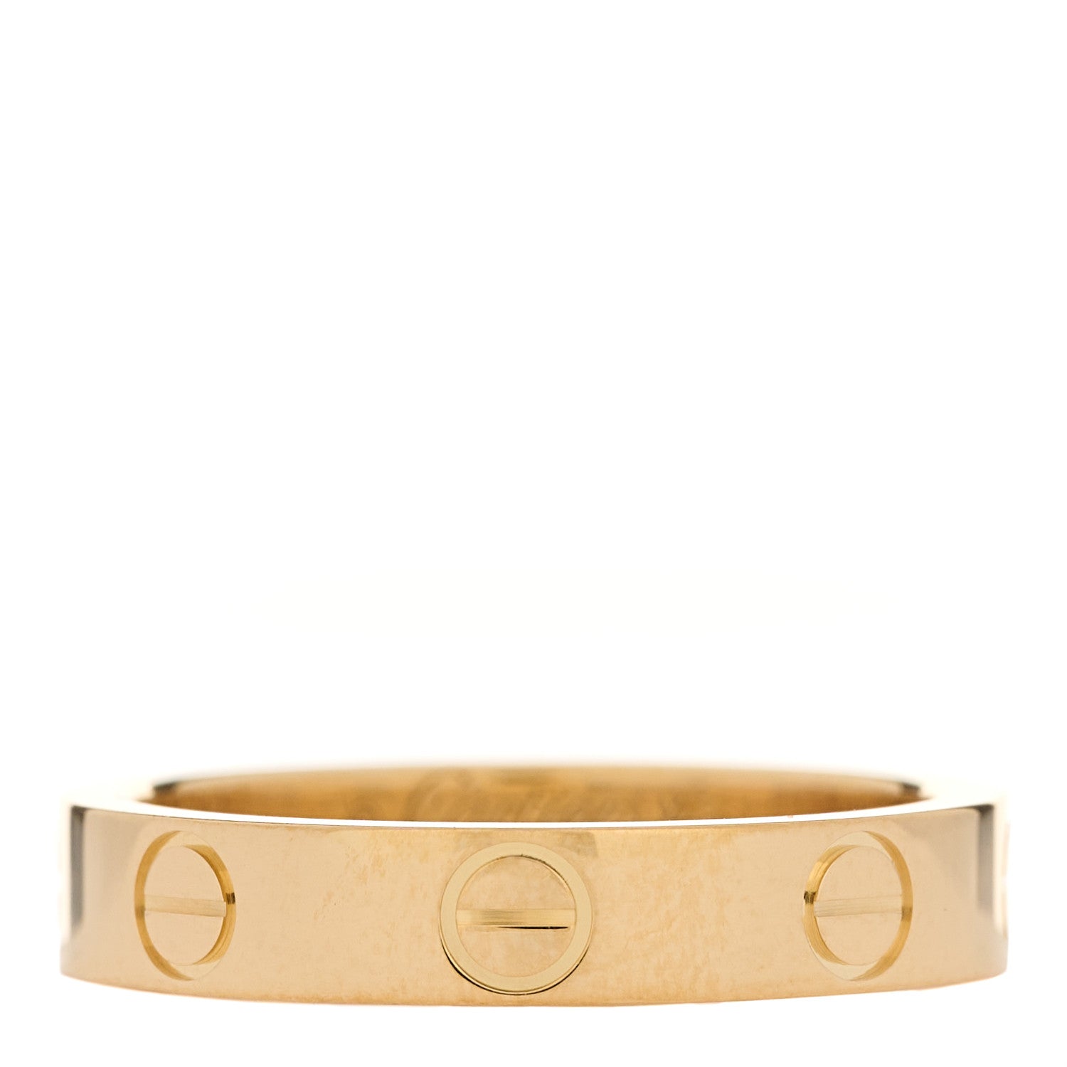 Cartier 18K Yellow Gold 3.5mm LOVE Wedding Band Ring 49 4.75 1 of 5