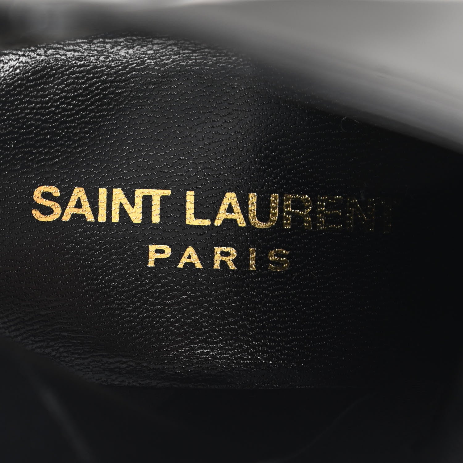 Saint Laurent Patent Loulou Ankle Zip Boot 37.5 Black 8 of 10