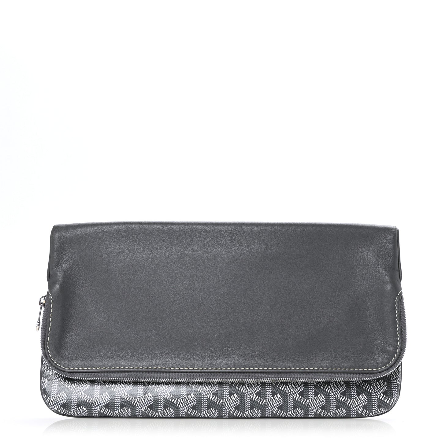 Goyardine Sainte Marie Soft Clutch Grey