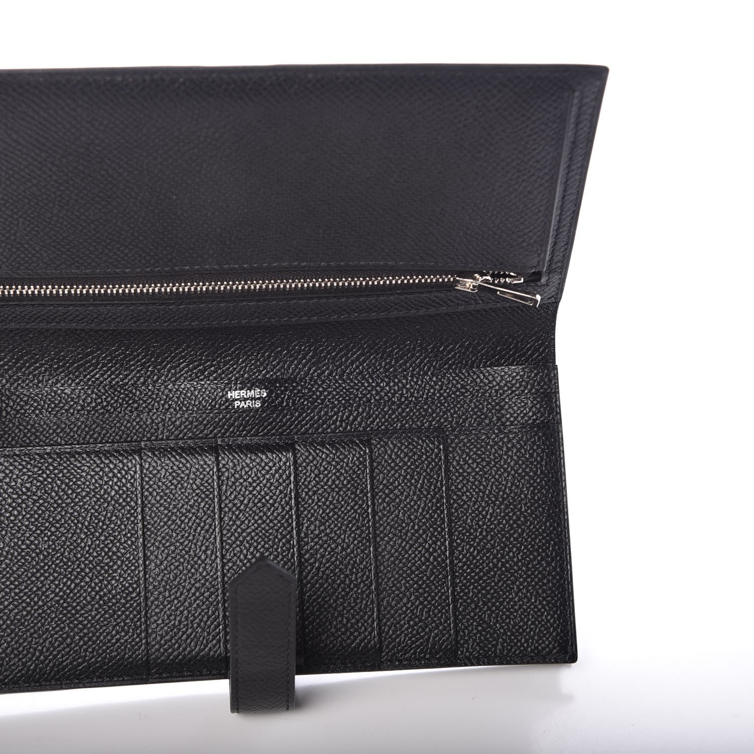 Hermes Epsom Bearn Gusset Wallet Black 5 of 8