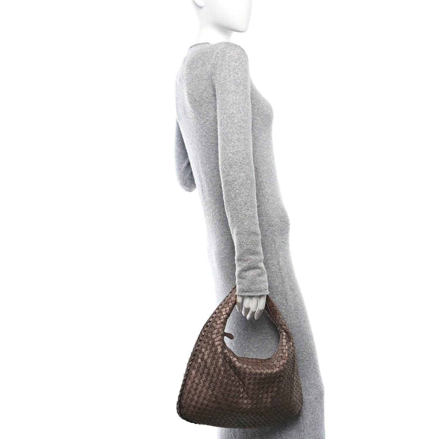 Bottega Veneta Metallic Nappa Intrecciato Medium Veneta Hobo Copper 2 of 11