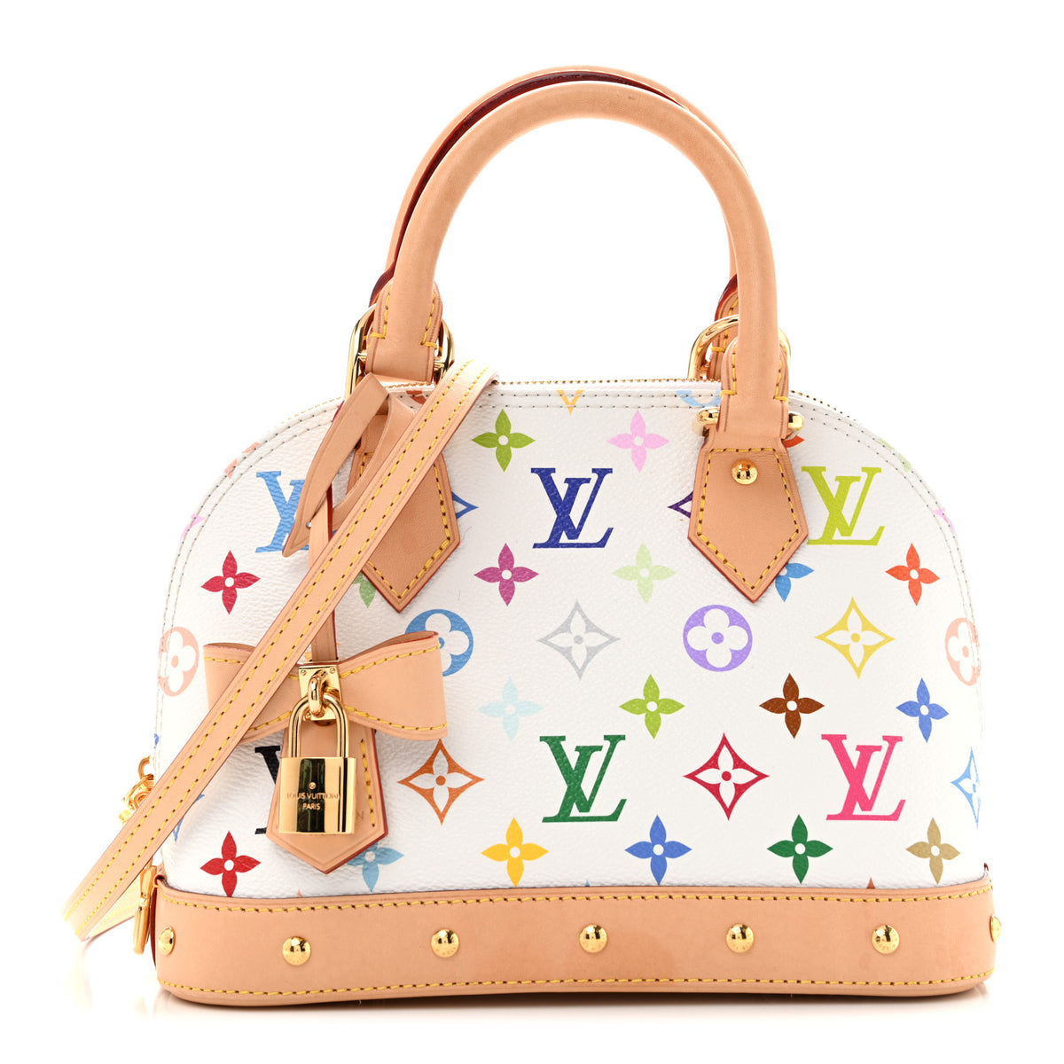 LV x TM Monogram Multicolor Alma BB White