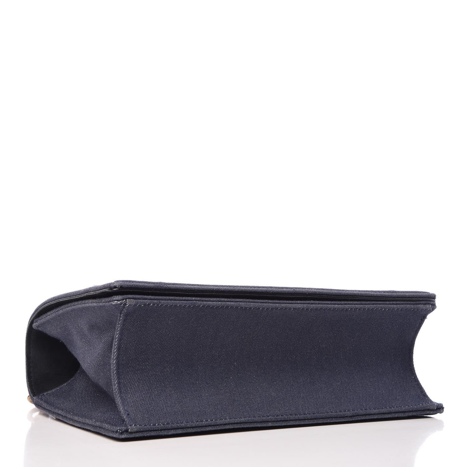 Christian Dior Denim Studded Medium Diorama Flap Bag Blue 4 of 12