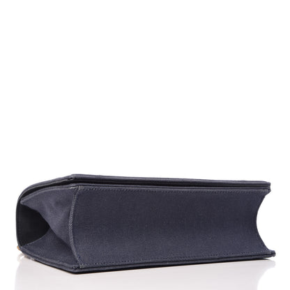 Christian Dior Denim Studded Medium Diorama Flap Bag Blue 4 of 12