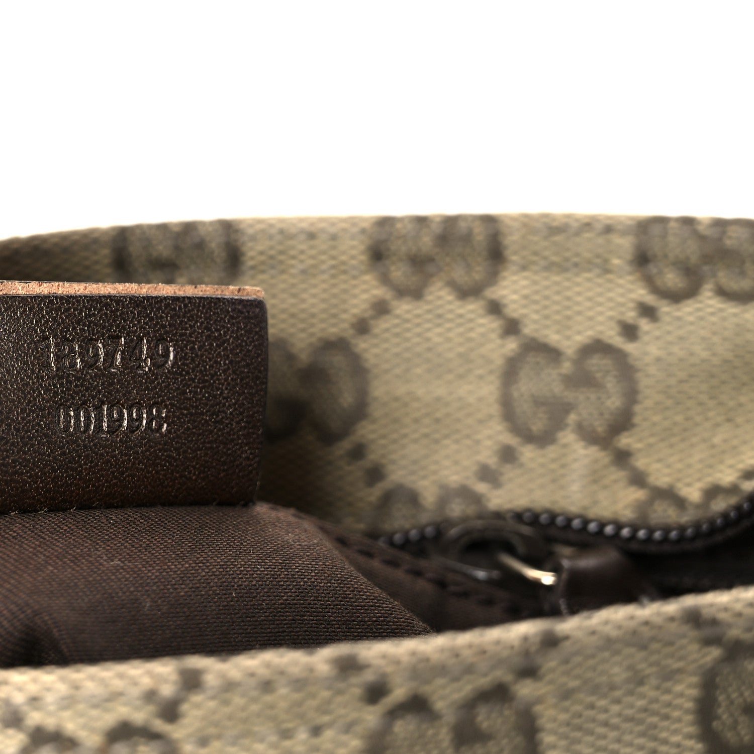 Gucci Monogram Web Small Flat Messenger Crossbody Green 7 of 11