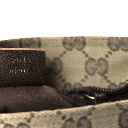 Gucci Monogram Web Small Flat Messenger Crossbody Green 7 of 11