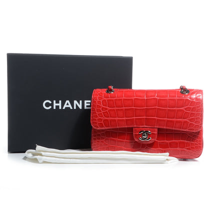Chanel Alligator Medium Double Flap Red 9 of 9