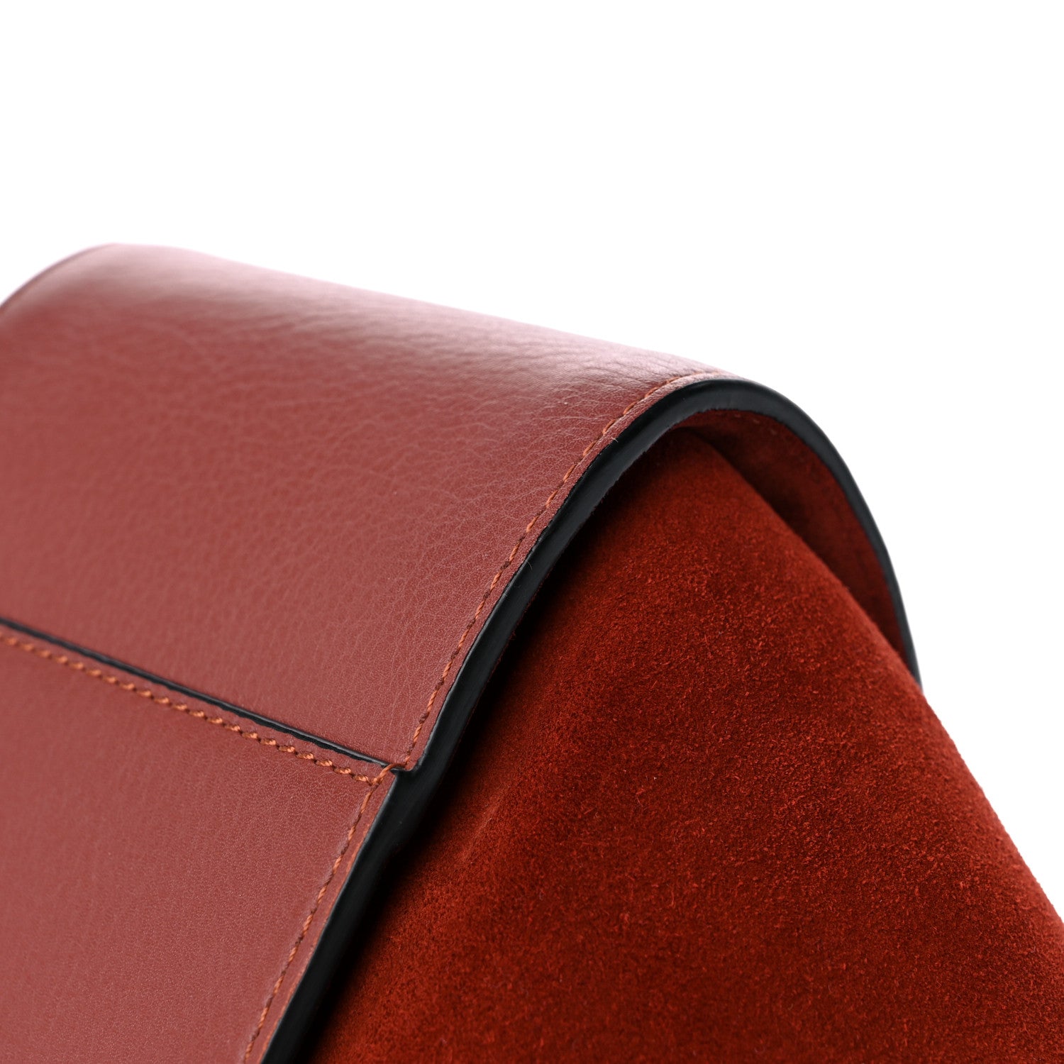 Loewe Calfskin Suede Hammock Shoulder Bag Red 11 of 14