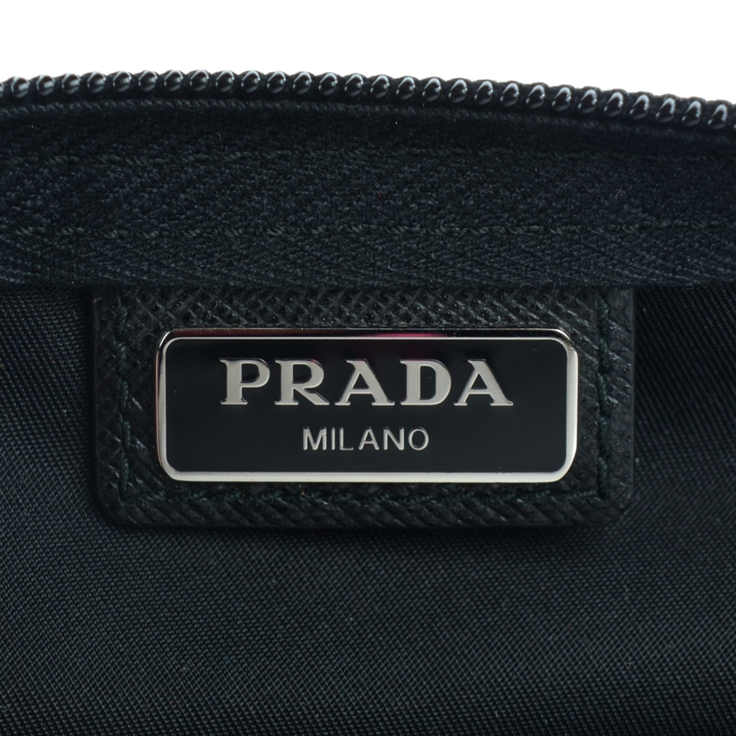Prada Nylon Vela Cosmetic Pouch Black 6 of 9