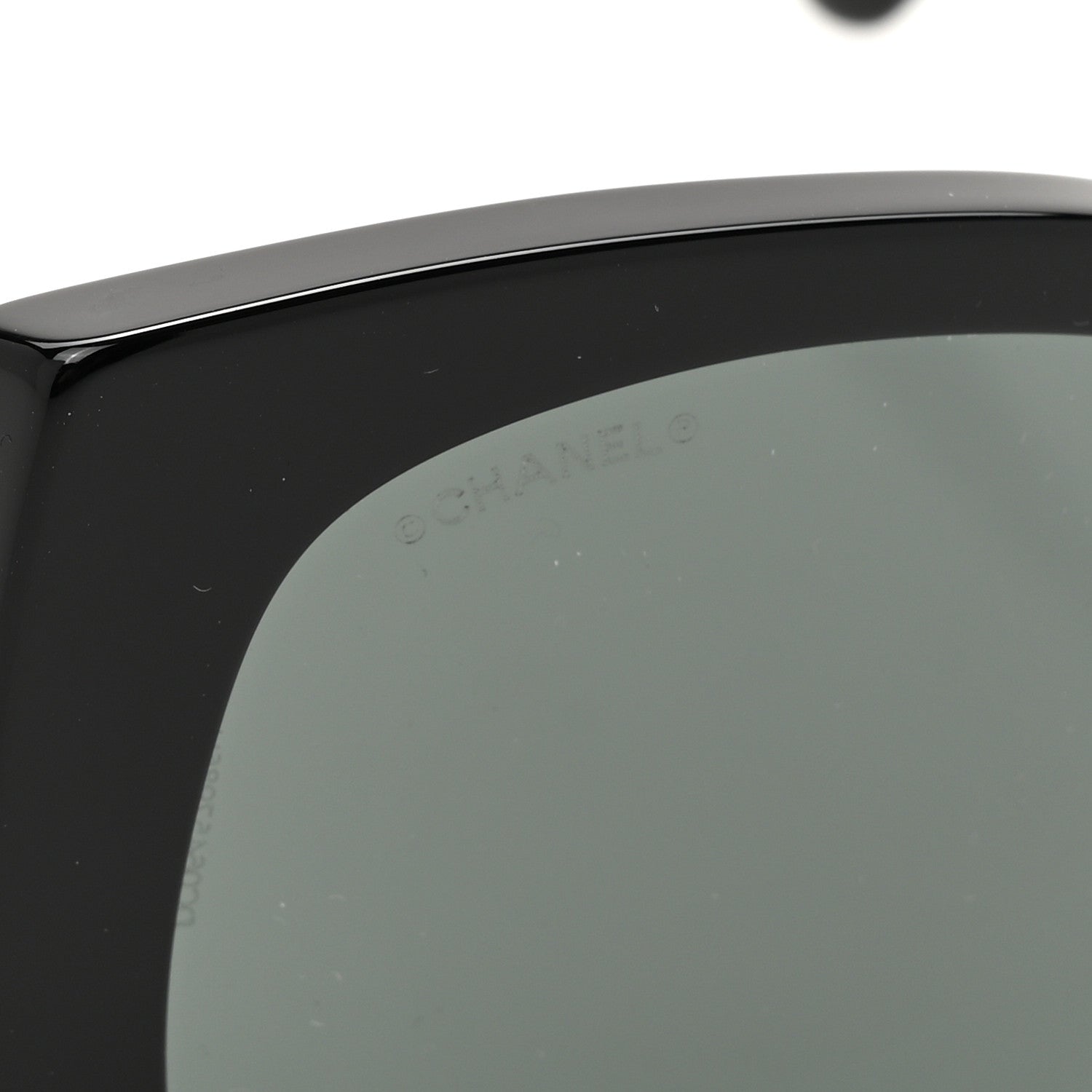 Chanel Acetate Square CC Heart Sunglasses 5519 Black 7 of 8