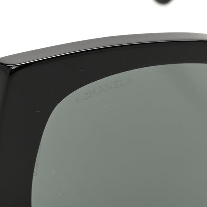 Chanel Acetate Square CC Heart Sunglasses 5519 Black 7 of 8