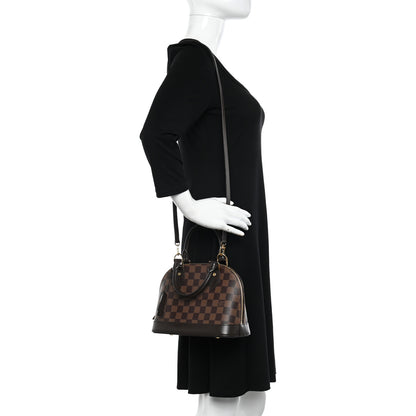Louis Vuitton Damier Ebene Alma BB 2 of 9