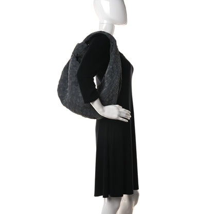 Bottega Veneta Suede Intrecciato Large Jodie Medium Grey 2 of 12