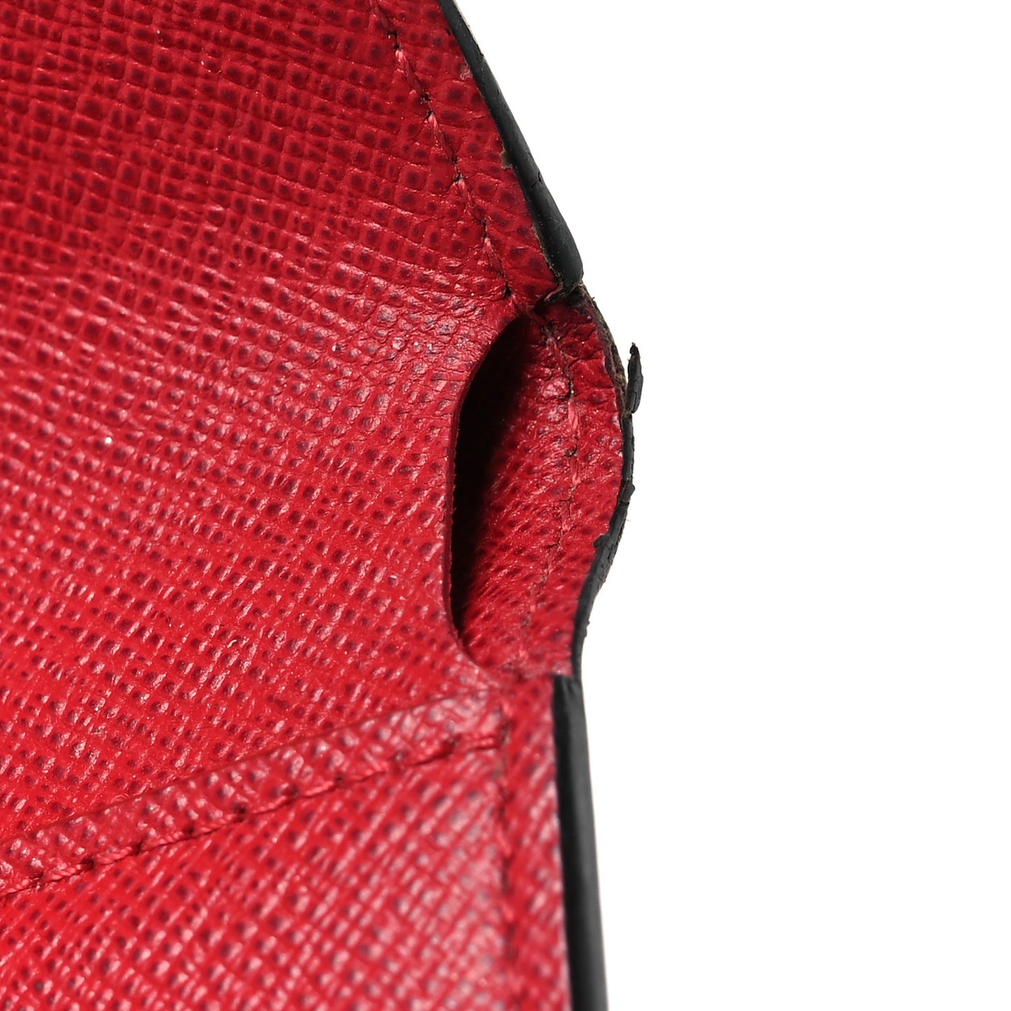Damier Ebene Victorine Wallet Red