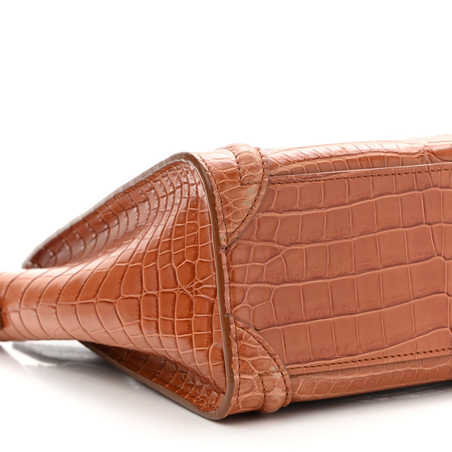 Crocodile Nano Luggage Brown