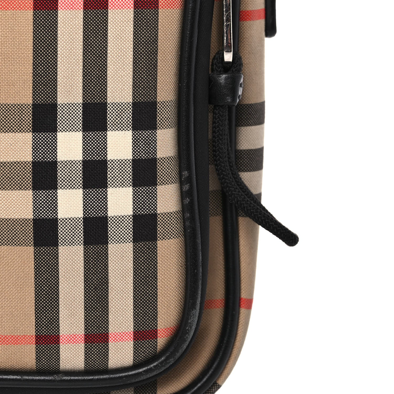 Burberry Canvas Calfskin Vintage Check Freddie Crossbody Bag Archive Beige 12 of 19