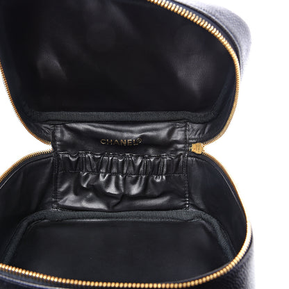 Chanel Caviar Vanity Cosmetic Case Black 4 of 10