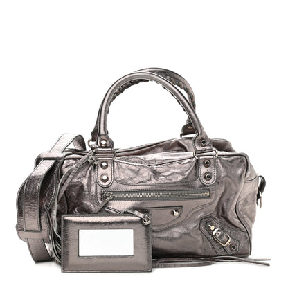Balenciaga Agneau Classic Hardware Box Bag Metallic 1 of 9