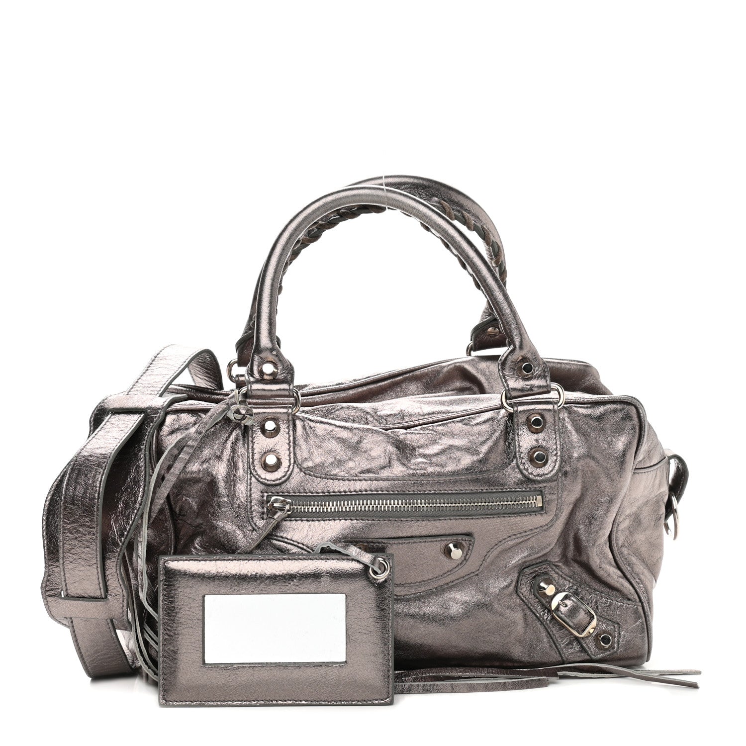 Balenciaga Agneau Classic Hardware Box Bag Metallic 1 of 9