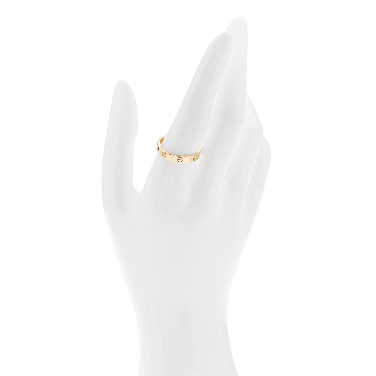 18K Yellow Gold 3.5mm LOVE Wedding Band Ring 61 9.5
