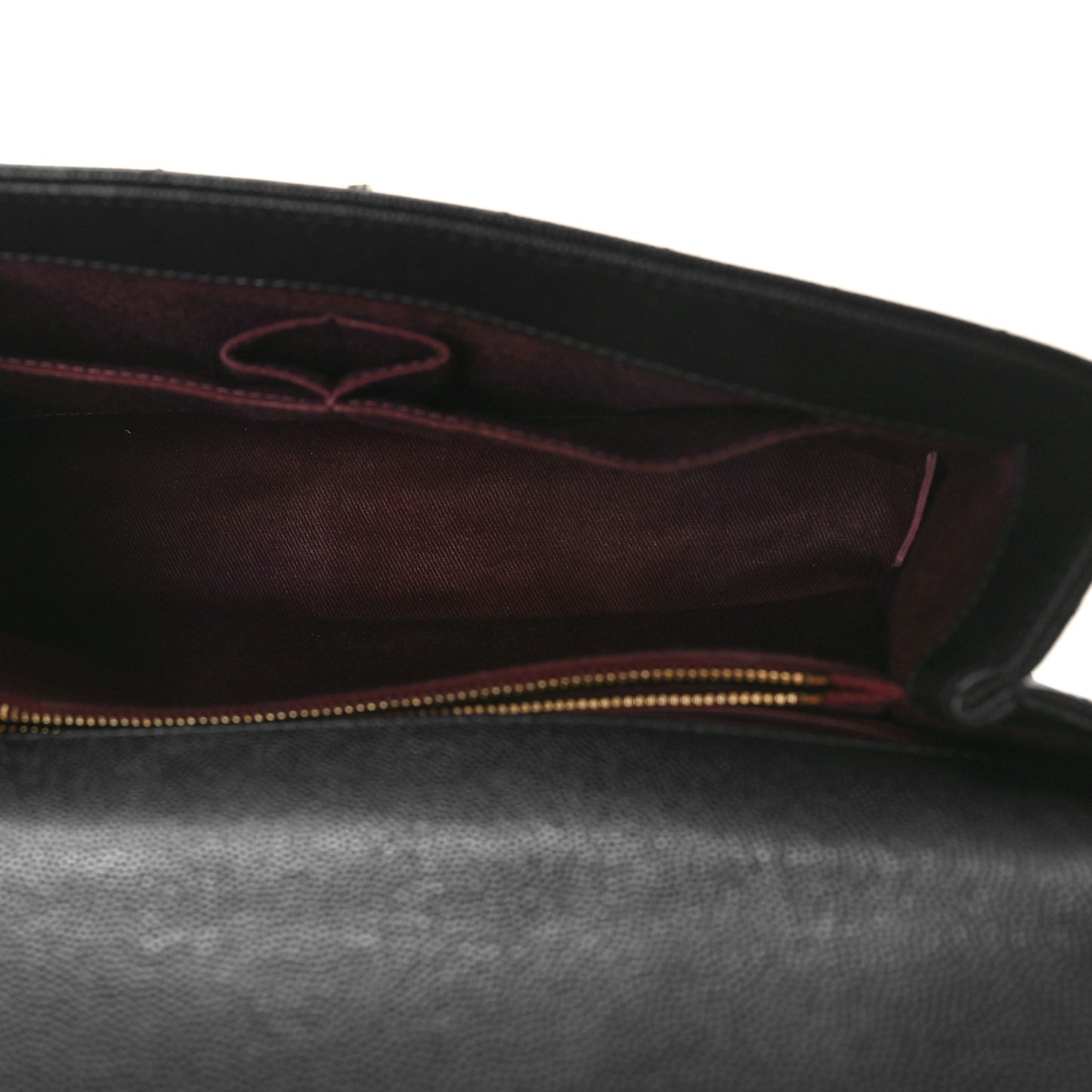 Caviar Chevron Quilted Small Coco Handle Flap Black