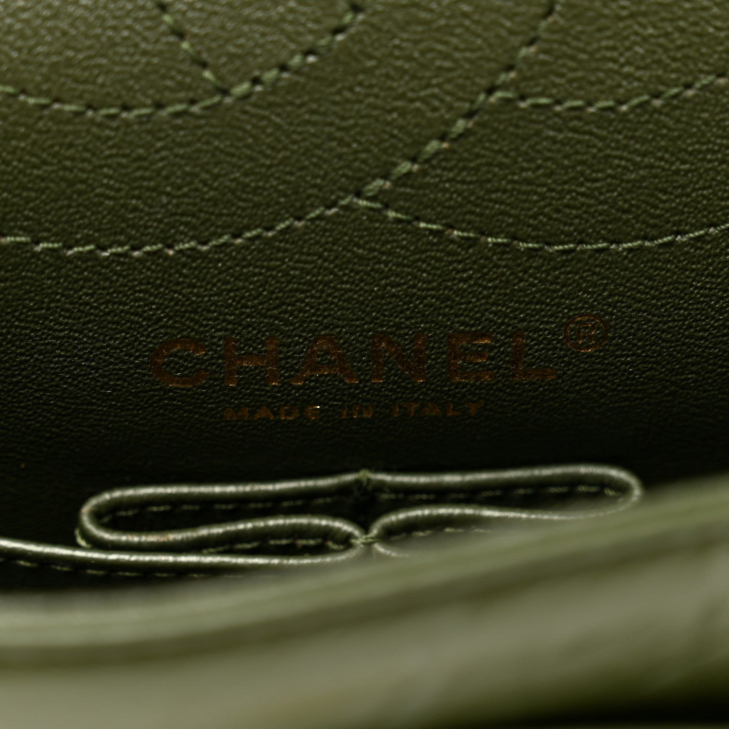 Chanel Aged Calfskin Chevron Quilted 2.55 Reissue 225 Flap Green 6 of 12