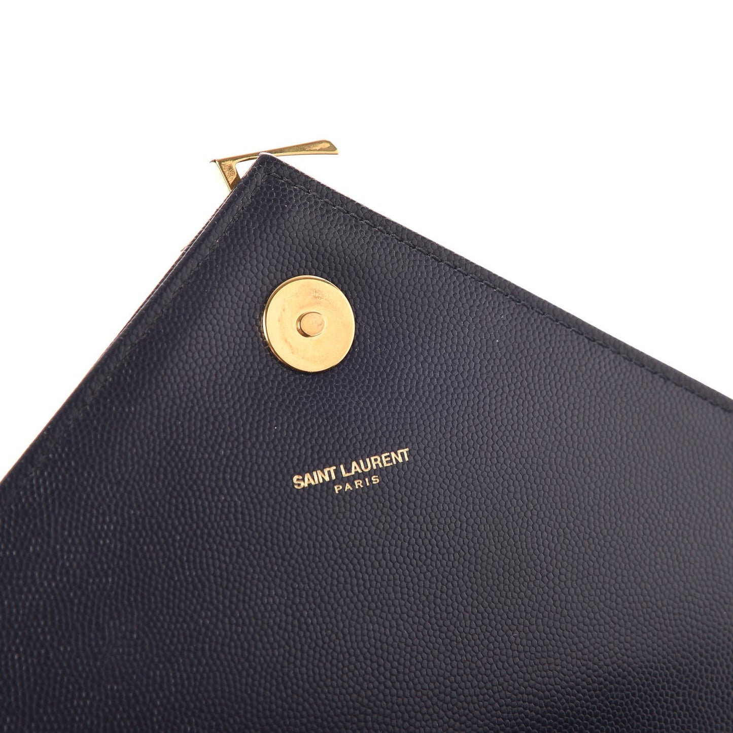 Grain De Poudre Matelasse Chevron Large Monogram Satchel Midnight Blue