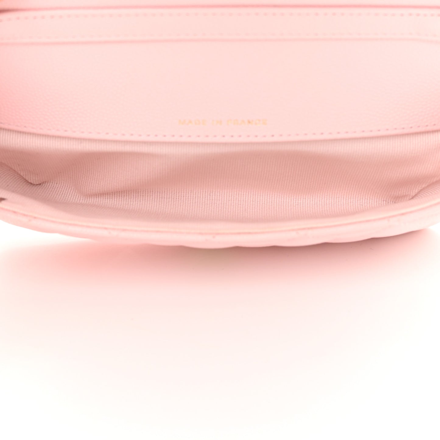 Caviar Quilted Glasses Case With Chain Light Pink