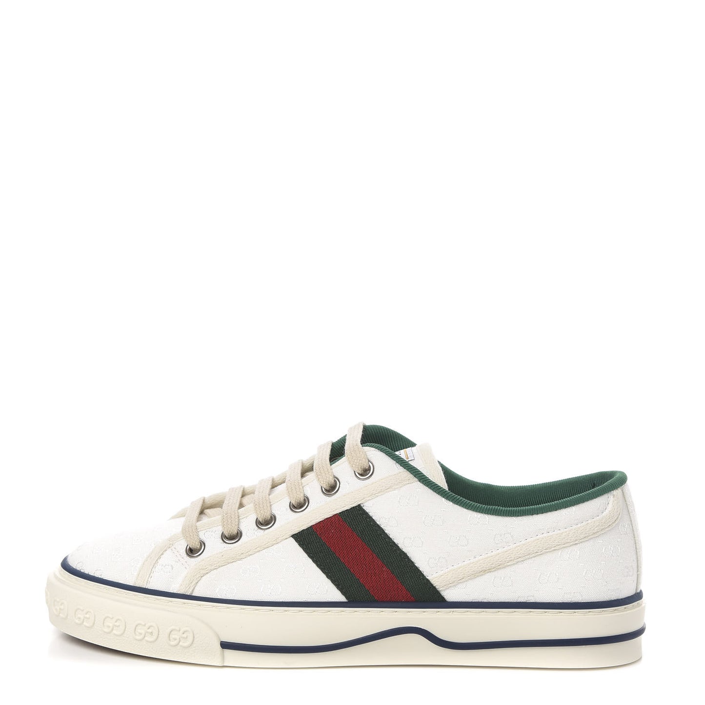 Jacquard Mini GG Monogram Web Womens 1977 Tennis Sneakers 37 White