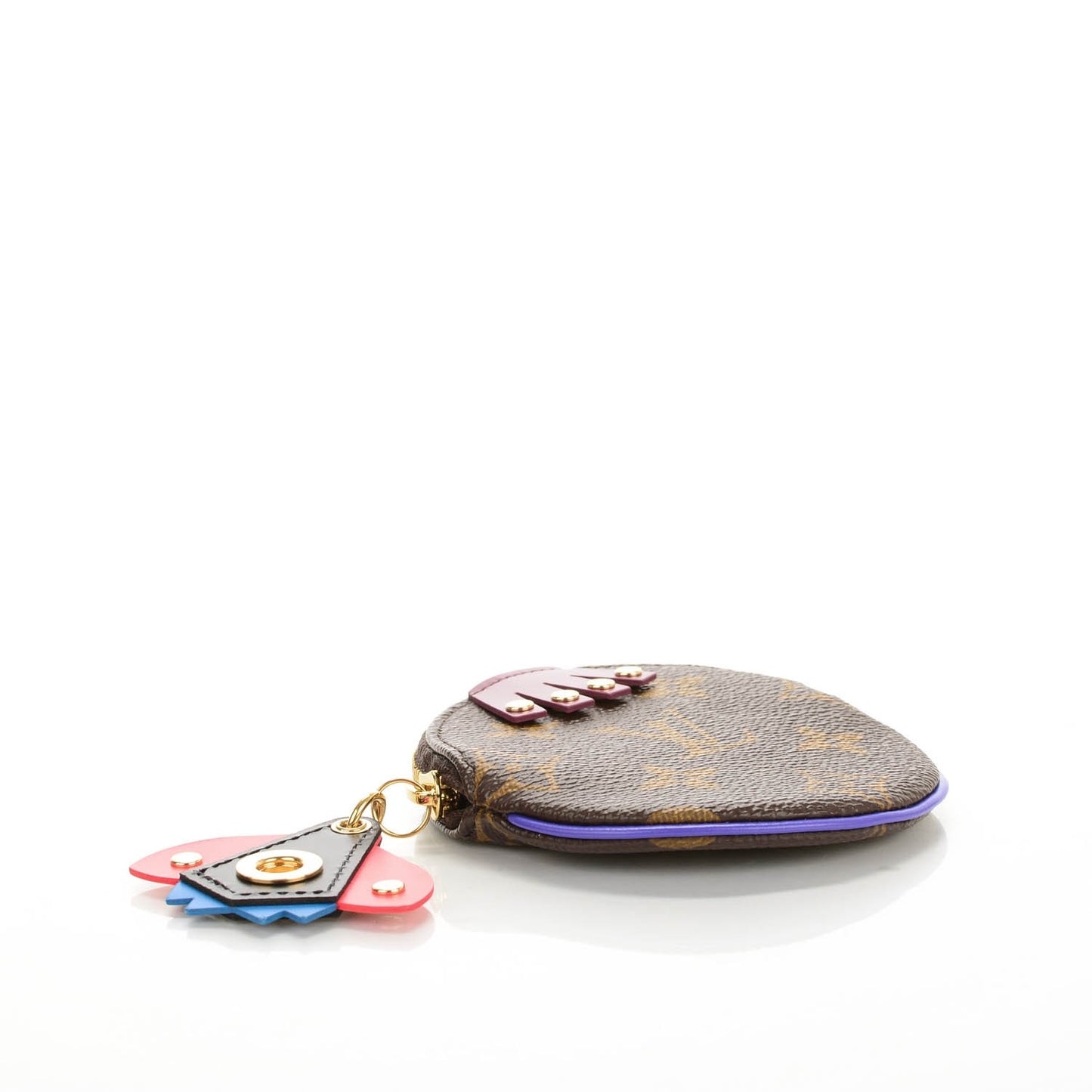 Monogram Totem Round Coin Purse Magenta