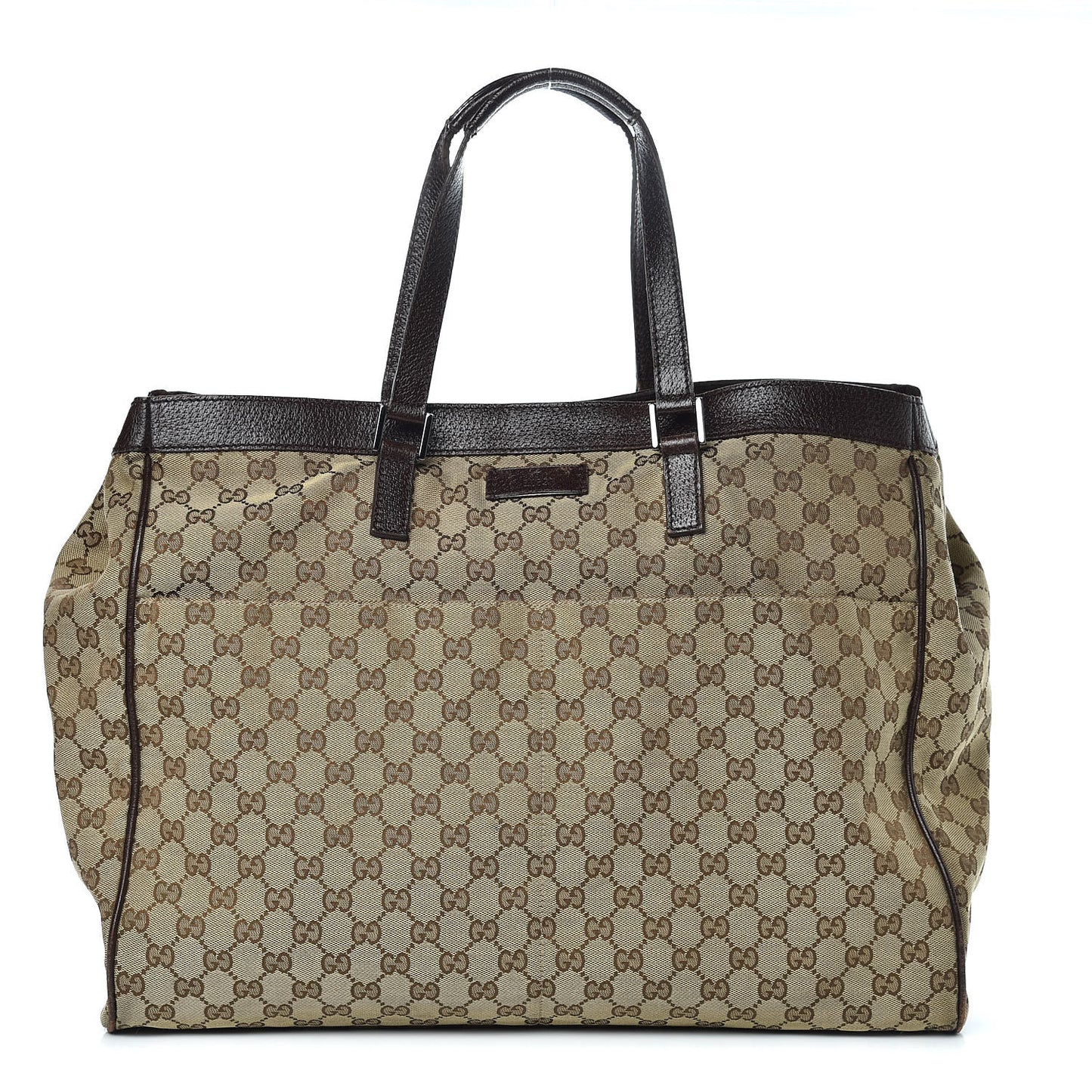 Soft GG Supreme Monogram Tote Dark Brown