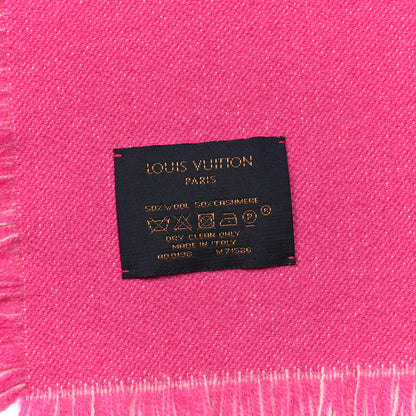 Louis Vuitton Wool Cashmere Echarpes Team Scarf Pink 3 of 4
