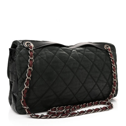 Chanel Iridescent Calfskin In The Mix Jumbo Flap Green Black 3 of 12