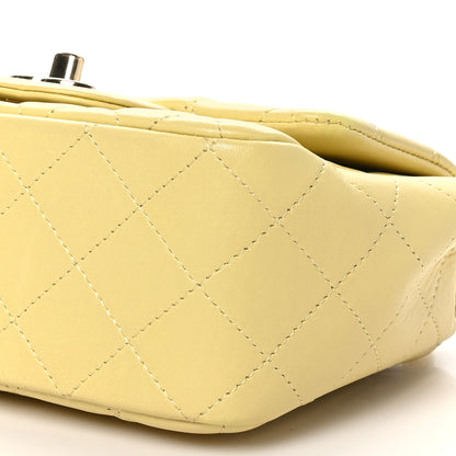 Chanel Lambskin Quilted Mini Square Flap Light Yellow 10 of 10