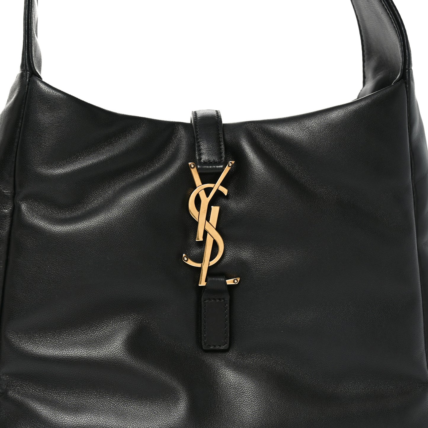 Padded Lambskin Small Le 5 A 7 Supple Hobo Black