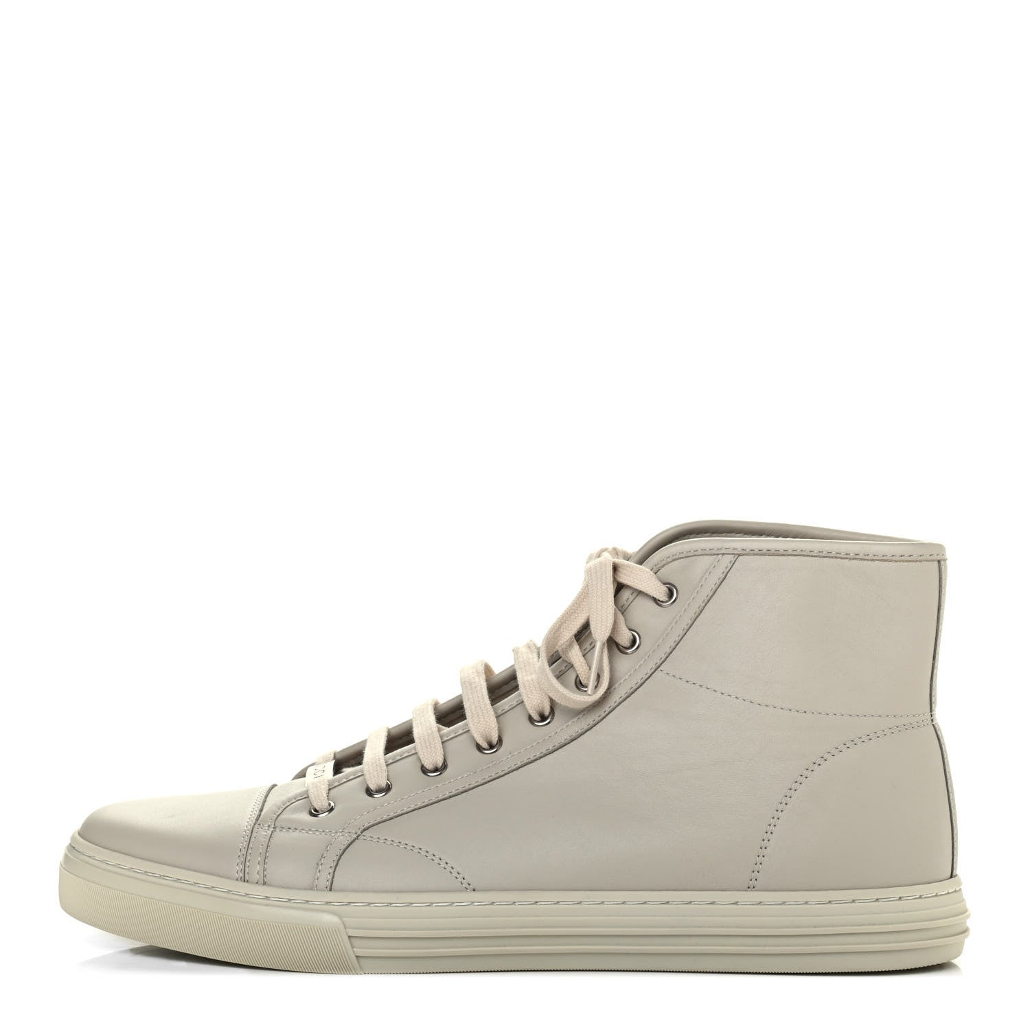 Gucci Calfskin Mens High Top Sneakers 12 Mystic White 1 of 4